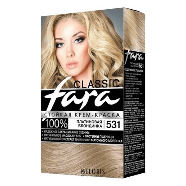 Краска для волос Платиновый блонд Фара тон 531