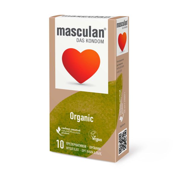 Презервативы органик Organic Masculan/Маскулан 10шт презервативы нежные sensitive plus masculan маскулан 10шт