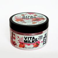 Крем-суфле д/тела  клубника и молоко vita&milk 250мл
