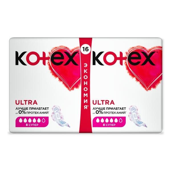 Прокладки Kotex/Котекс Ultra Net Super 16 шт. фото №2