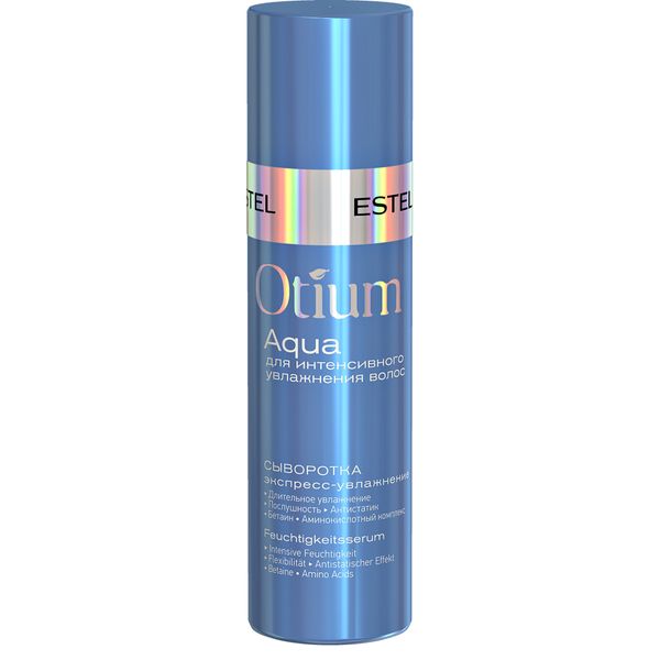 Сыворотка для волос экспресс-увлажнение Otium aqua Estel/Эстель 100мл est otium aqva сыворотка для волос экспресс увлажнение 100мл