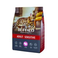 Корм сухой для кошек индейка Adult Sensitive Mr.Buffalo 1,8кг миниатюра фото №2