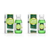 2Х Грин Брин с мерным стаканчиком раствор для местного применения 1,5мг/мл 120мл