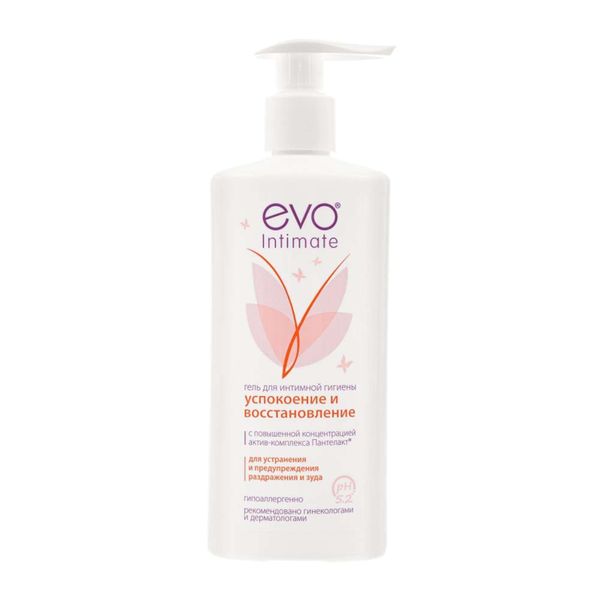 Гель для интимной гигиены экстрамягкий с комплексом пантелакт Intimate Evo/Эво фл. 250мл