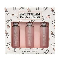 Набор: тинт розовый тинт ягодный тинт апельсиновый Sweet glam tint glow mini kit secret Key 3шт*1,6г