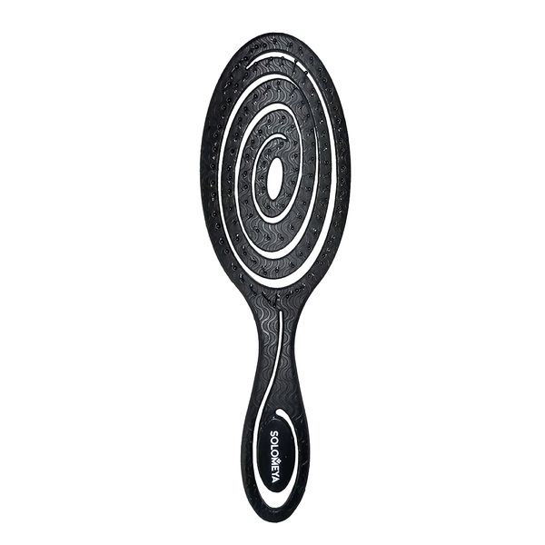 Расческа-био подвижная для волос черная Solomeya (5440-M2) фото №4