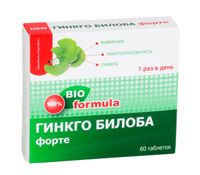 Гинкго билоба Форте таблетки 0,46г 60шт, миниатюра фото №6
