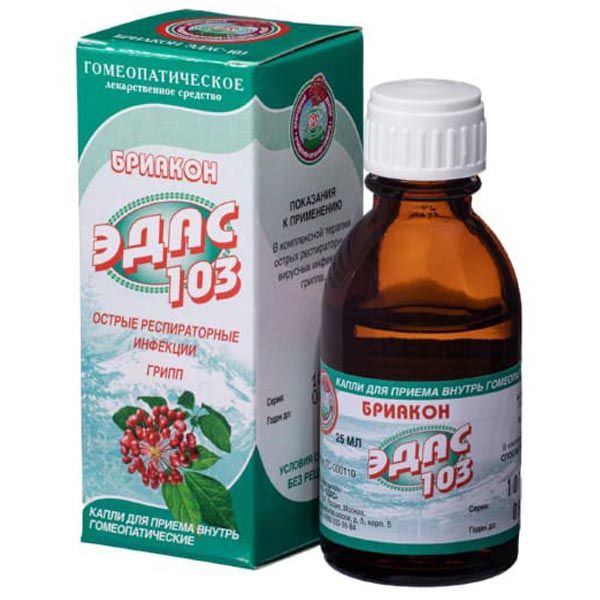 Эдас-103 Бриакон капли для приема внутрь гомеопатические 25мл