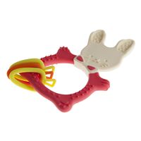 Массажер-прорезыватель для десен для детей с 3 мес. цвет коралловый Bunny Roxy-Kids/Рокси-Кидс миниатюра фото №2