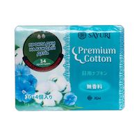 Прокладки ежедневные гигиенические Sayuri/Саюри Premium Cotton 15см 34шт 