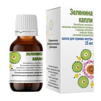 Зеленина капли для приема внутрь 25мл, миниатюра фото №4