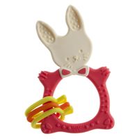 Массажер-прорезыватель для десен для детей с 3 мес. цвет коралловый Bunny Roxy-Kids/Рокси-Кидс