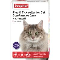 Ошейник для кошек от блох фиолетовый Beaphar/Беафар 35см