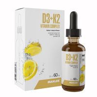 Витамин Д3+К2 витаминный комплекс вкус лимона Maxler/Макслер раствор для приема внутрь 60мл миниатюра