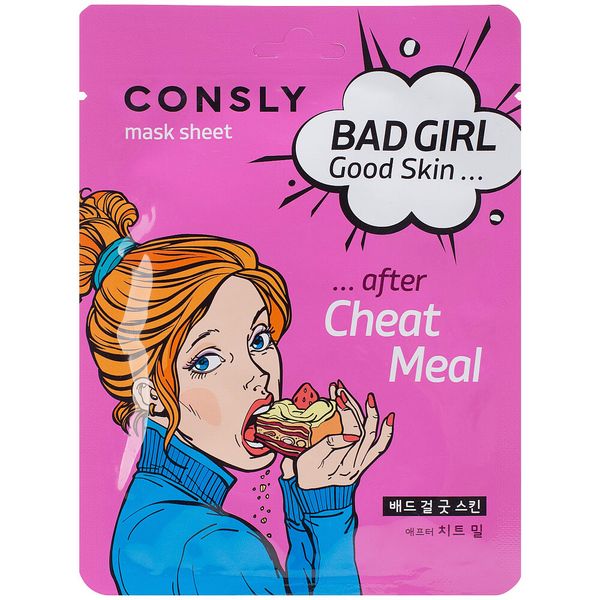 Купить Маска тканевая Bad Girl - Good Skin after Cheat Meal Consly 23мл, SINDO P&G Co., Ltd, Южная Корея
