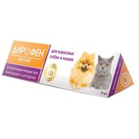 Дирофен паста 60 для взрослых собак и кошек 10мл