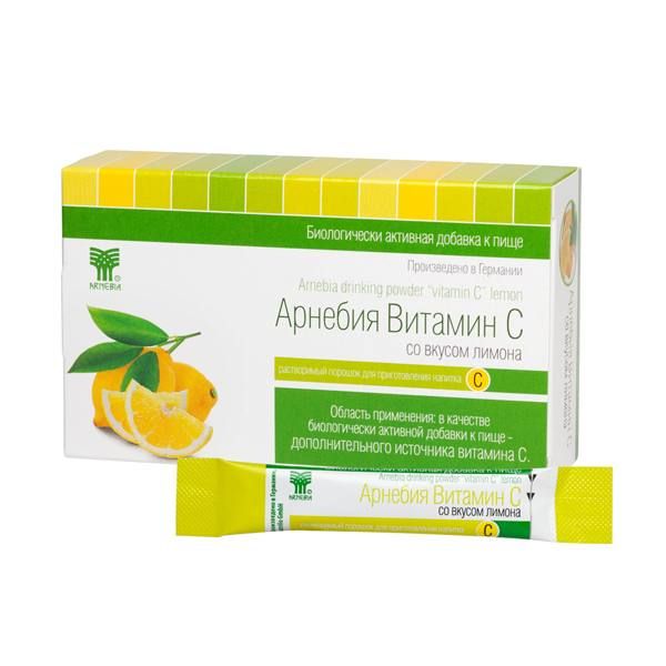 Витамин С лимон Арнебия порошок для приема внутрь пак. 10шт