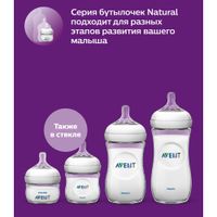 Бутылочка с силиконовой соской из полипропилена Philips Avent 125мл 2шт (SCF030/27) миниатюра фото №10