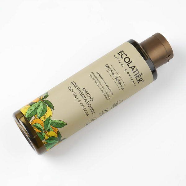 Масло для блеска волос Здоровье & Красота Серия Organic Marula, Ecolatier Green 200 мл фото №3