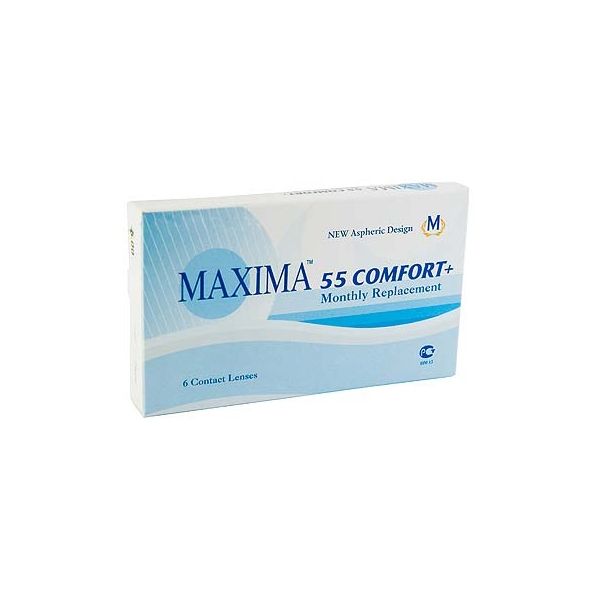 Линзы контактные Maxima/Максима 55 Comfort+ (8,6/-5,50) 6шт