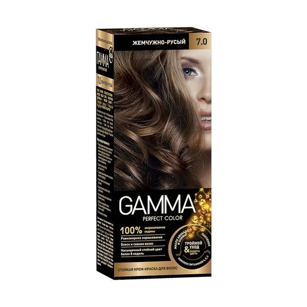 Крем-краска для волос жемчужно-русый Gamma Perfect color Свобода тон 7.0 Свобода АО 751455 - фото 1