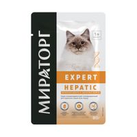 Корм консервированный для взрослых кошек забота о здоровье печени Expert Мираторг 80г