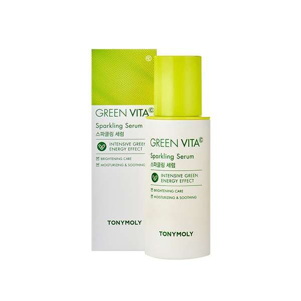 Сыворотка для лица с витамином Green vita c sparkling serum c TONYMOLY 55мл Cosmecca Korea Co. Ltd 2134694 - фото 1