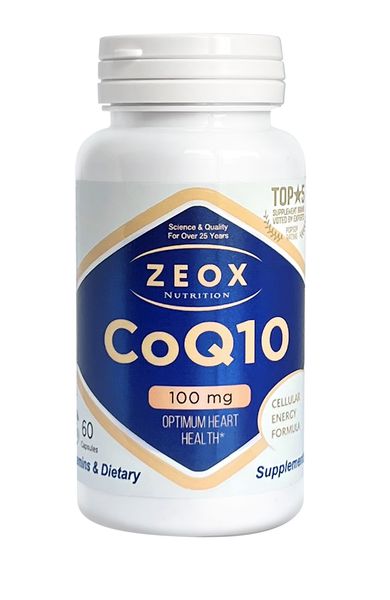 Коэнзим Q10 Zeox Nutrition капсулы 100мг 60шт l аргинин zeox nutrition капсулы 60шт