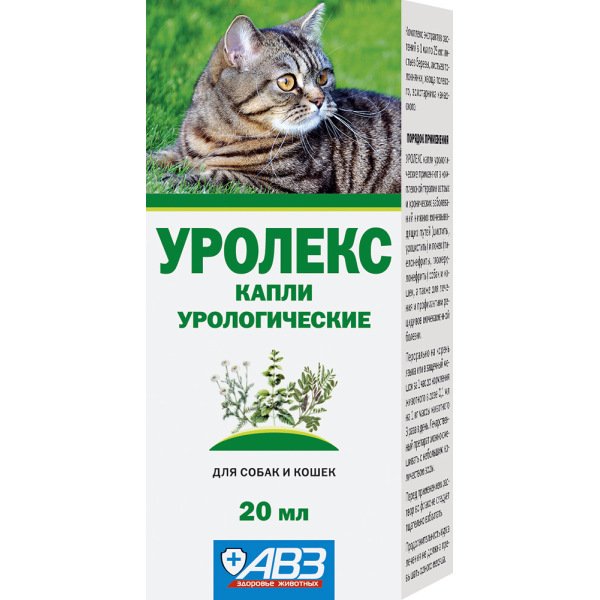 Уролекс капли урологические для собак и кошек 20мл купить в Москве, честные  отзывы покупателей