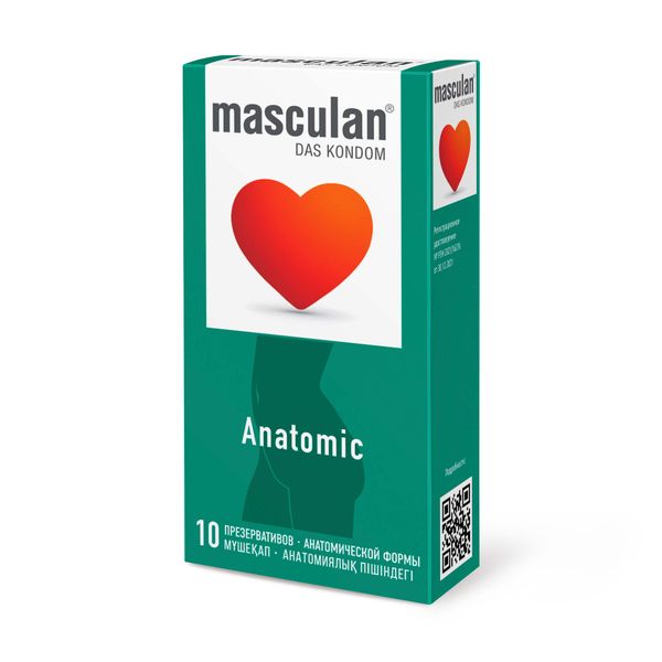Презервативы анатомической формы Anatomic Masculan/Маскулан 10шт цена и фото