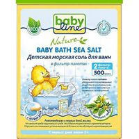 Соль морская для ванн c чередой детская Babyline/Бэбилайн фильтр-пакет 500г