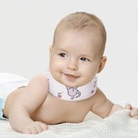 Бандаж для фиксации шейного отдела позвоночника для новорожденных Экотен ОВ-000, белый, 25 мм