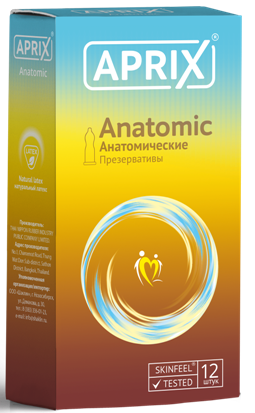 Презервативы Aprix (Априкс) Anatomic анатомические 12 шт.