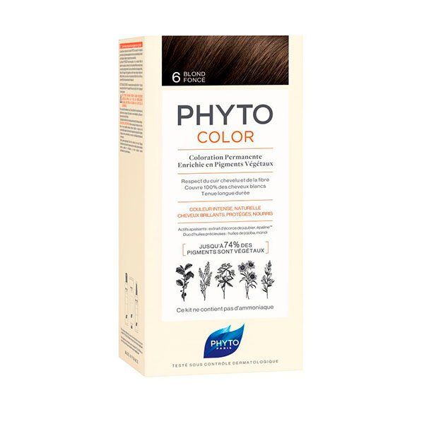 Фито фитоколор крем-краска для волос тон 6 (темный блонд)