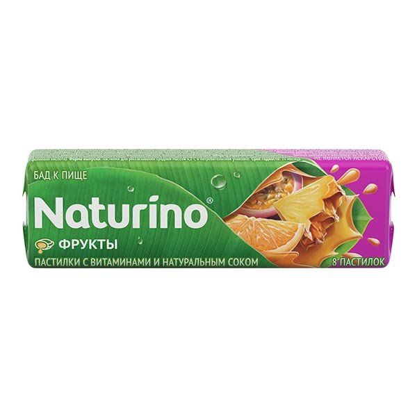 Пастилки Naturino (Натурино) Фрукты с витаминами и натуральным соком 36,4 г 8 шт.