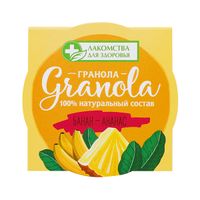 Гранола банан-ананас Лакомства для здоровья стакан 60г 1шт миниатюра