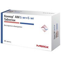 Конкор АМ таблетки 5мг+5мг 30шт, миниатюра фото №12