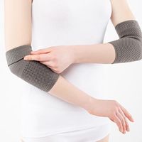 Бандаж на локтевой сустав фиксация с силиконом Habic, серый, обхват 22-24см р.1 миниатюра фото №5