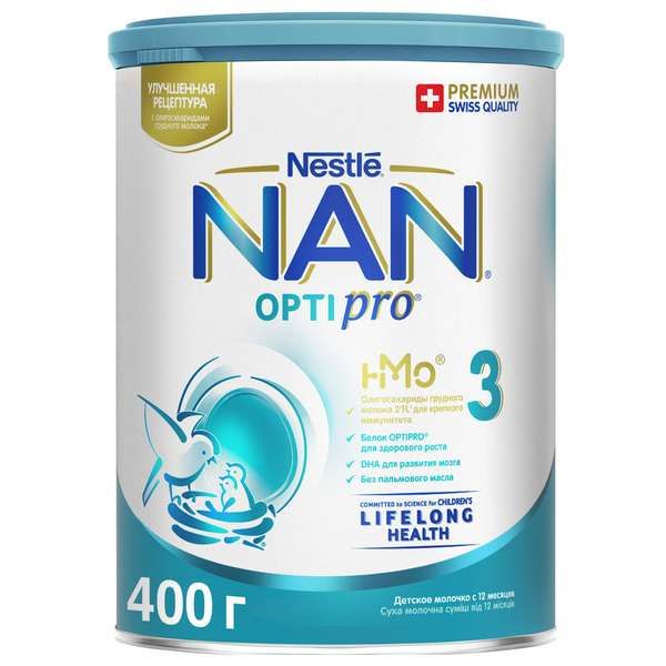Смесь сухая молочная Nan/Нан 3 Optipro 400г фото №7