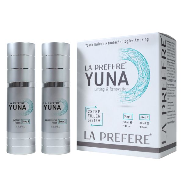 Набор система заполнения морщин La Prefere Yuna: Сыворотка мгновенный филлер фл. 30 мл+Сыворотка восстанавливающий филлер фл. 30мл Sesderma