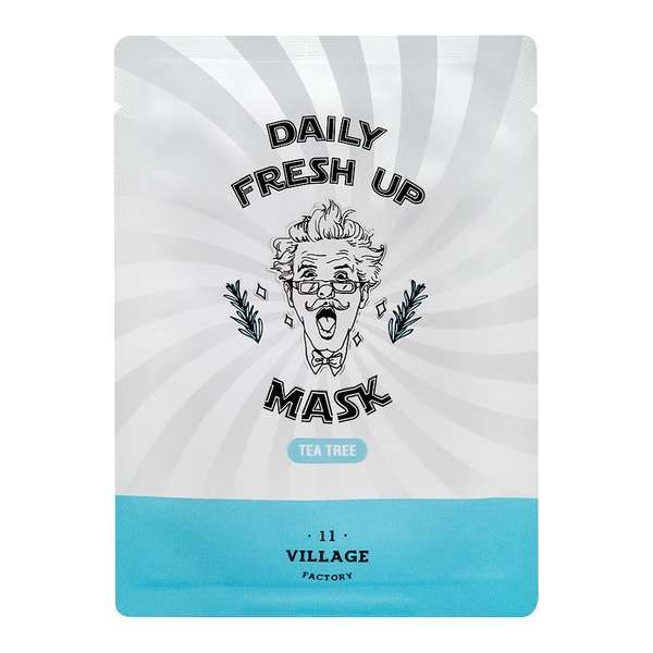 Успокаивающая маска тканевая экстракт чайного дерева Daily fresh up mask Village 11 Factory 20г COSON Co., Ltd 1526866 - фото 1