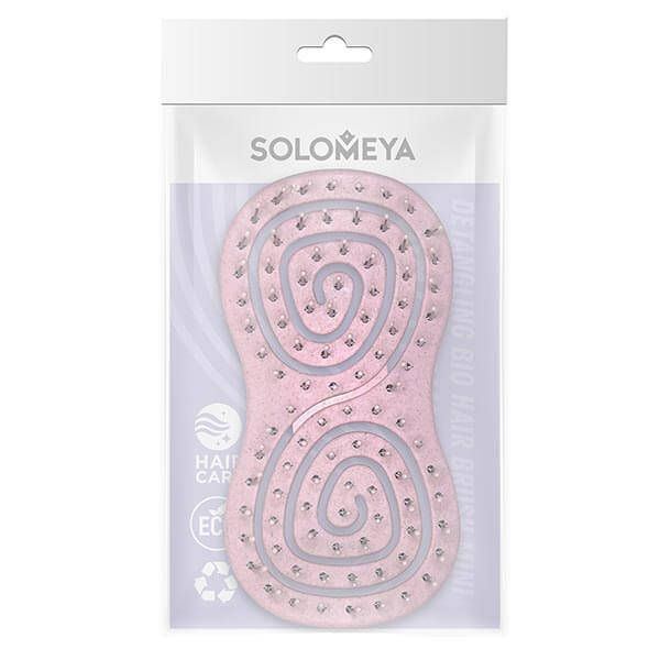 Био-расческа подвижная для волос мини светло-розовая Solomeya, Solomeya Cosmetics Ltd, Великобритания  - купить