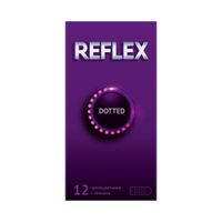 Презервативы из натурального латекса в смазке с точками Dotted Reflex/Рефлекс 12шт миниатюра