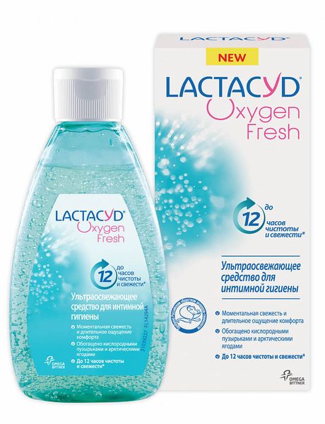Гель Lactacyd (Лактацид) для интимной гигиены Oxygen Fresh 200 мл