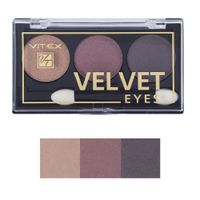 Набор 1+1 Velvet eyes Витэкс: Тени для век компактные 3+3г тон 02+03 миниатюра фото №3