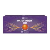 Октолипен таблетки п/о плен. 600мг 30шт, миниатюра