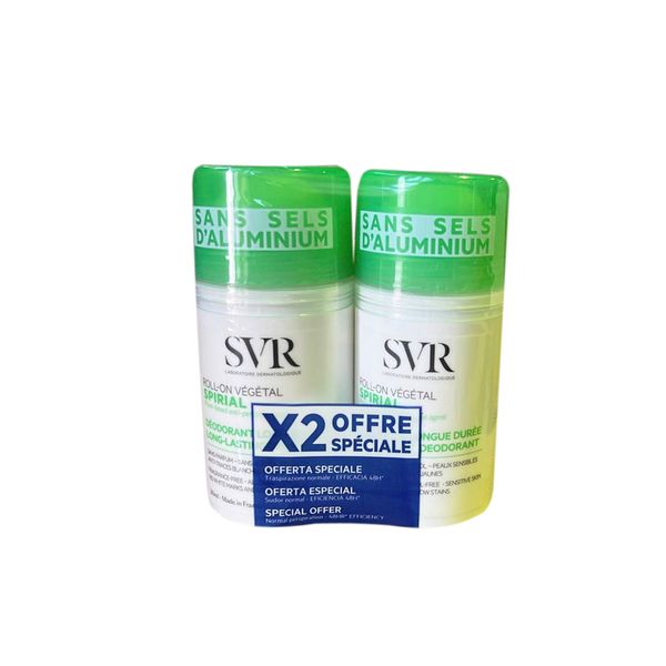 Набор Spirial SVR/СВР: Дезодорант-антиперспирант растительный фл. 50мл 2шт