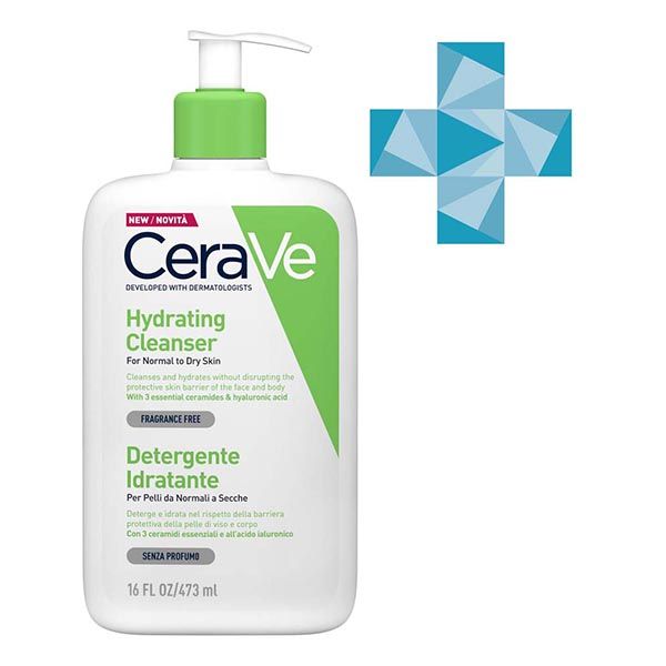 Крем-гель увлажняющий очищающий для нормальной и сухой кожи лица и тела CeraVe/ЦераВе 473мл