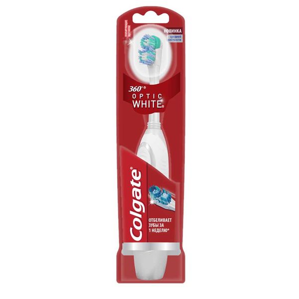 Щетка Colgate (Колгейт) зубная электрическая 360 Optic White Hi-P (Xiamen) Precision Plastic Manufacturing Co., Ltd 1091267 Щетка Colgate (Колгейт) зубная электрическая 360 Optic White - фото 1