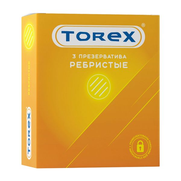 Презервативы ребристые Torex/Торекс 3шт презервативы классические torex торекс 3шт